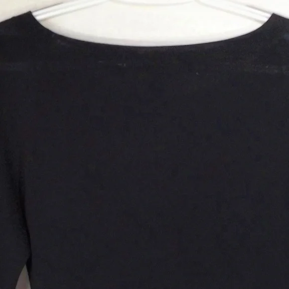 Ziani Couture Rayon/Nylon Top W Flora Embroidery L - Picture 6 of 7